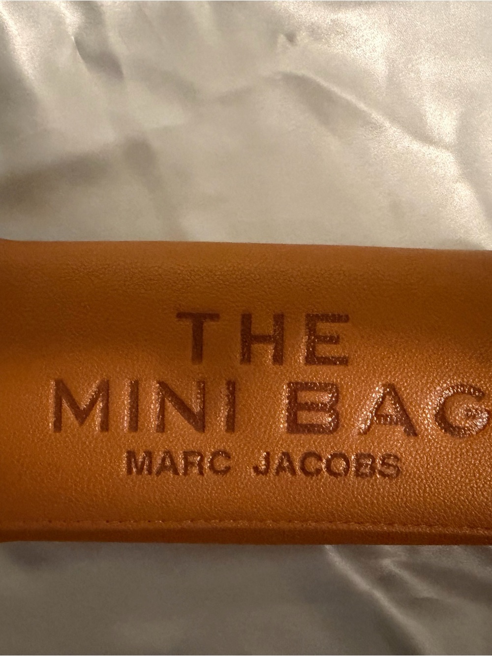 Marc Jacobs Mini Bag Strap in Cognac Leather